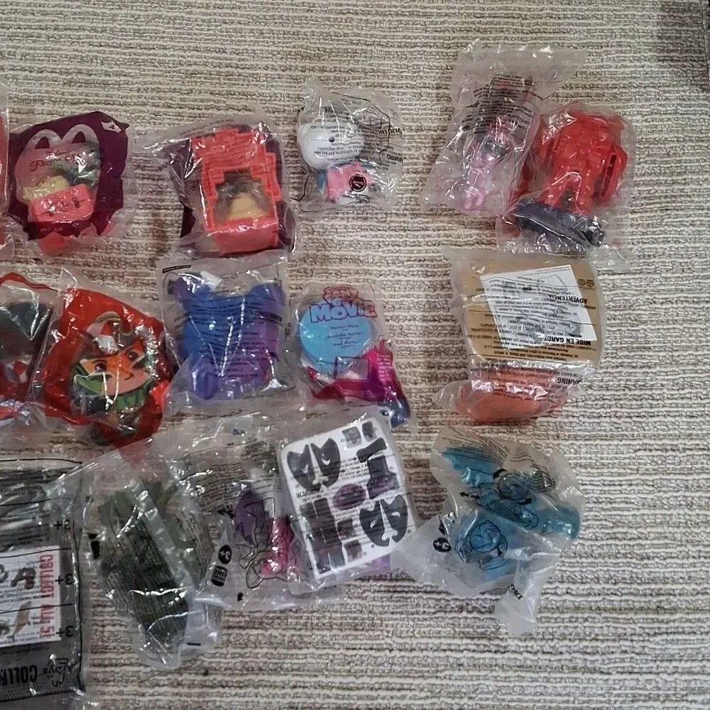 Vintage Restaurant Toys New In Packages Lot of 19 1990s And Up Great Collection
